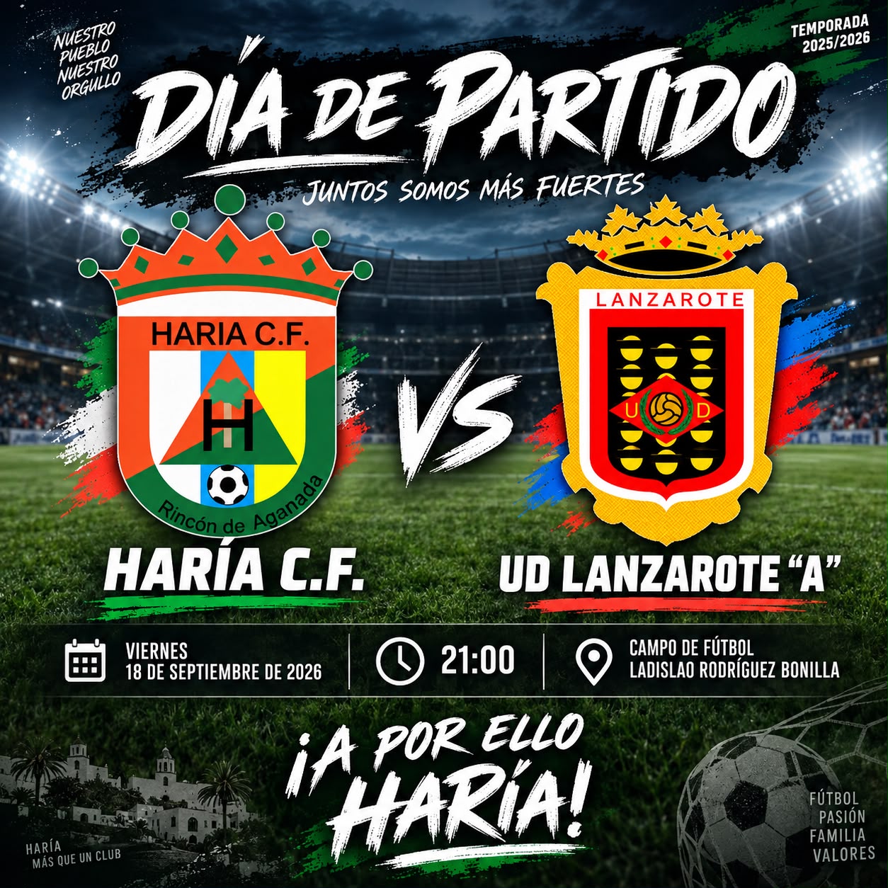 ⚽🔥 ¡HOY JUEGA EL HARÍA C.F.! 🔥⚽