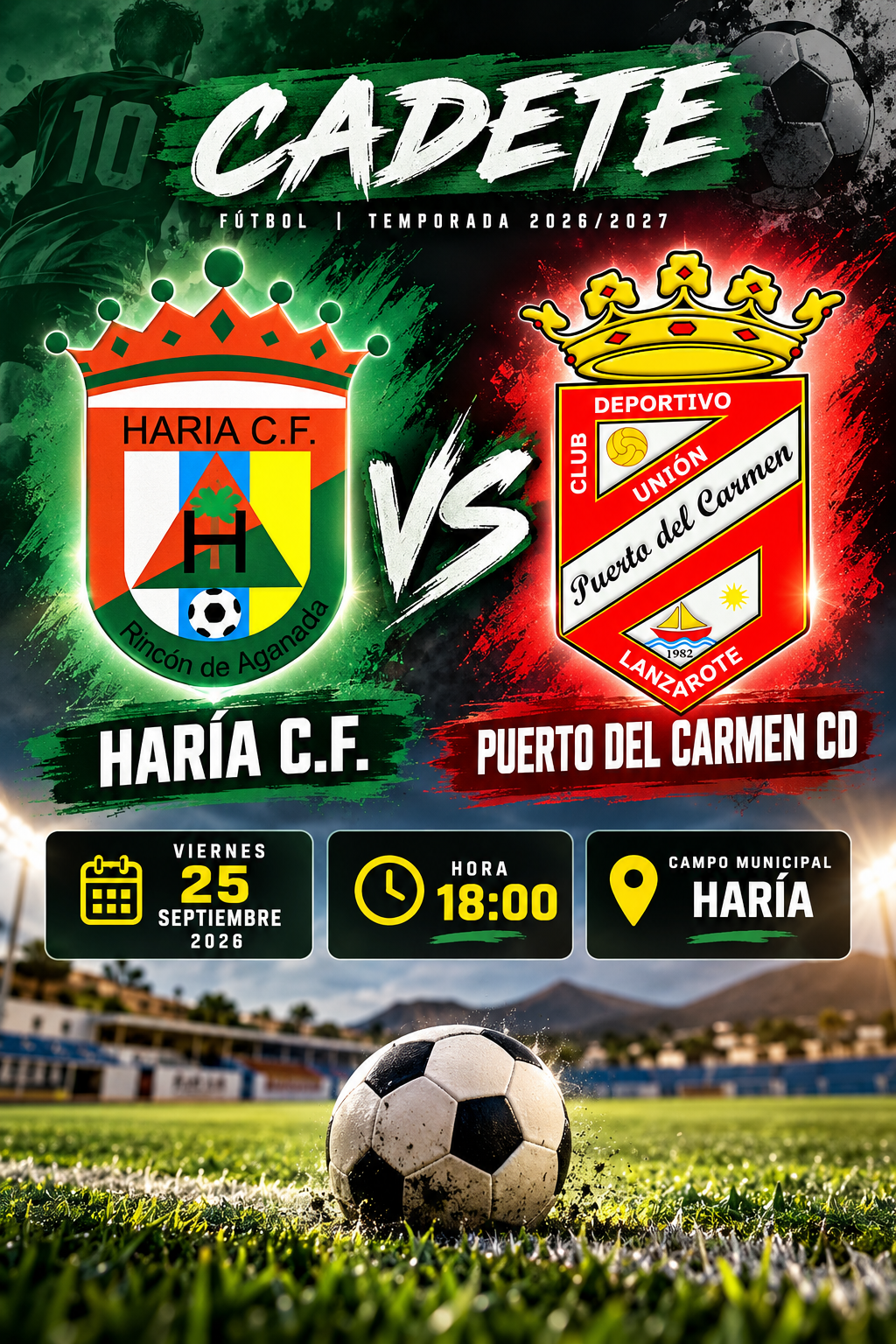 ⚽🔥 ¡VIERNES DE FÚTBOL EN HARÍA! 🔥⚽