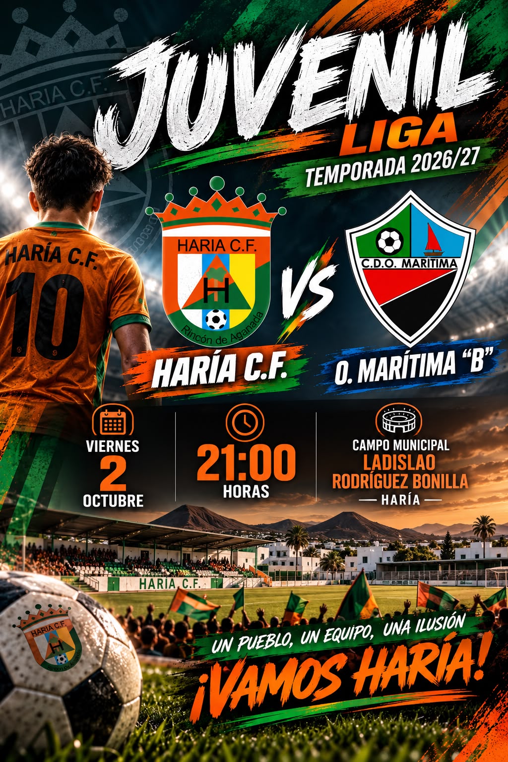 🔥⚽ ¡HOY JUEGAN NUESTROS JUVENILES! 🟢🟠